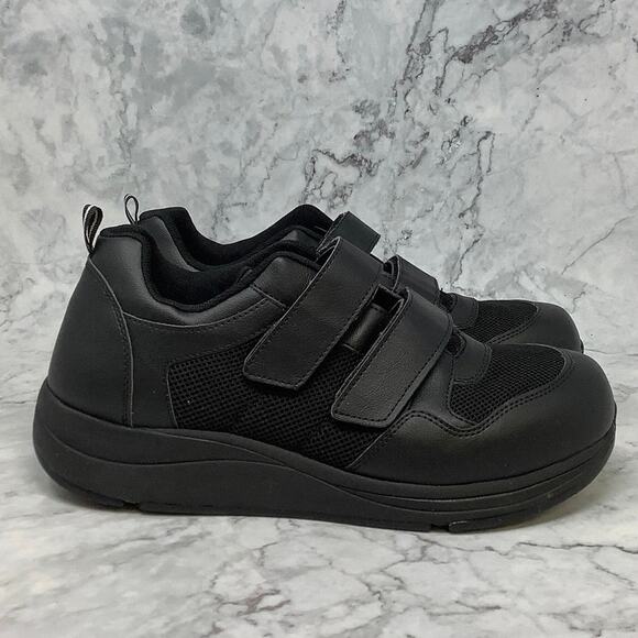 Drew Size 11 W Black Contest Hook and Loop Athletic Shoes Slip Resistant P11-4 - Picture 2 of 9
